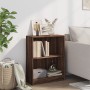 Estantería de madera contrachapada roble marrón 60x24x74,5 cm