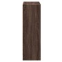 Estantería de madera contrachapada roble marrón 60x24x74,5 cm