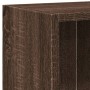 Estantería de madera contrachapada roble marrón 60x24x74,5 cm
