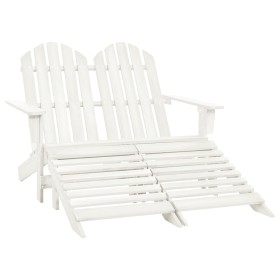 Adirondack garden bench, solid white fir wood by vidaXL, Garden chairs - Ref: Foro24-315909, Price: 132,48 €, Discount: %