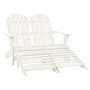 Adirondack Gartenstuhl 2 Sitzer massives Tannenholz weiß von vidaXL, Gartenstühle - Ref: Foro24-315909, Preis: 132,85 €, Raba...
