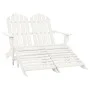 Silla Adirondack de jardín 2 plazas madera maciza abeto blanco de vidaXL, Sillas de jardín - Ref: Foro24-315909, Precio: 130,...