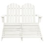 Adirondack Gartenstuhl 2 Sitzer massives Tannenholz weiß von vidaXL, Gartenstühle - Ref: Foro24-315909, Preis: 132,85 €, Raba...