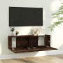 Mueble de TV madera contrachapada roble ahumado 100x30x30 cm en Muebles TV | Comprar online en Foro24