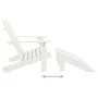 Silla Adirondack de jardín 2 plazas madera maciza abeto blanco de vidaXL, Sillas de jardín - Ref: Foro24-315909, Precio: 130,...
