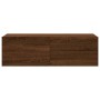 Mueble pared TV madera contrachapada roble marrón 100x30x30 cm