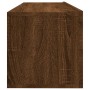 Mueble pared TV madera contrachapada roble marrón 100x30x30 cm