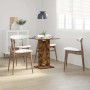 Mesa de bistró madera contrachapada roble ahumado 60x60x75 cm