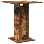 Mesa de bistró madera contrachapada roble ahumado 60x60x75 cm