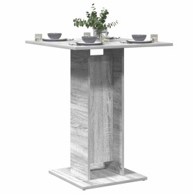 Mesa de bistró madera contrachapada gris Sonoma 60x60x75 cm