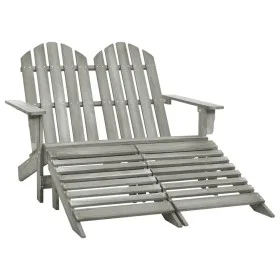 2-seater Adirondack garden chair in gray fir wood by vidaXL, Garden chairs - Ref: Foro24-315910, Price: 135,02 €, Discount: %