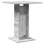 Mesa de bistró madera contrachapada gris Sonoma 60x60x75 cm