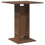 Mesa de bistró madera contrachapada roble marrón 60x60x75 cm