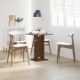 Mesa de bistró madera contrachapada roble marrón 60x60x75 cm