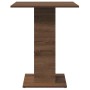 Mesa de bistró madera contrachapada roble marrón 60x60x75 cm