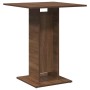 Mesa de bistró madera contrachapada roble marrón 60x60x75 cm