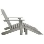 2-Sitzer Adirondack-Gartenstuhl aus grauem Tannenholz von vidaXL, Gartenstühle - Ref: Foro24-315910, Preis: 137,44 €, Rabatt: %