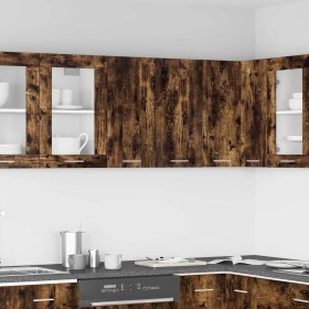 Armario colgante "Lyon" roble ahumado 60x31x60 cm madera de