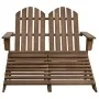 2-Sitzer Adirondack-Gartenstuhl aus braunem Tannenholz von vidaXL, Gartenstühle - Ref: Foro24-315911, Preis: 137,71 €, Rabatt: %