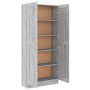 Estantería madera contrachapada gris Sonoma 82,5x30,5x185,5 cm