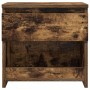 Mesitas de noche 2 uds madera contrachapada roble 40x30x39 cm