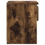 Mesitas de noche 2 uds madera contrachapada roble 40x30x39 cm