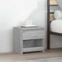 Mesitas noche 2 uds madera contrachapada gris Sonoma 40x30x39cm