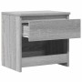 Mesitas noche 2 uds madera contrachapada gris Sonoma 40x30x39cm