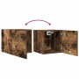 Muebles para TV de pared 4 uds roble ahumado 30,5x30x30 cm
