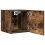 Muebles para TV de pared 4 uds roble ahumado 30,5x30x30 cm