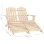 Silla Adirondack de jardín 2 plazas madera de abeto by vidaXL, Garden chairs - Ref: Foro24-315912, Price: 124,18 €, Discount: %