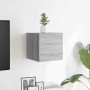 Mueble para TV de pared gris Sonoma 30,5x30x30 cm