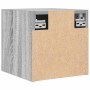 Mueble para TV de pared gris Sonoma 30,5x30x30 cm