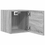 Mueble para TV de pared gris Sonoma 30,5x30x30 cm