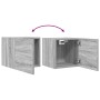 Muebles para TV de pared 2 uds gris Sonoma 30,5x30x30 cm en Muebles TV | Comprar online en Foro24