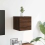 Mueble para TV de pared roble marrón 30,5x30x30 cm en Muebles TV | Comprar online en Foro24