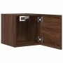 Mueble para TV de pared roble marrón 30,5x30x30 cm en Muebles TV | Comprar online en Foro24