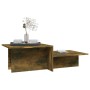 Mesa de centro madera contrachapada roble ahumado 111,5x50x33cm
