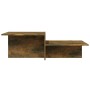 Mesa de centro madera contrachapada roble ahumado 111,5x50x33cm