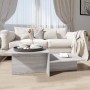 Mesa de centro madera contrachapada gris Sonoma 111,5x50x33 cm