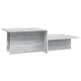 Mesa de centro madera contrachapada gris Sonoma 111,5x50x33 cm