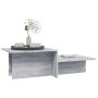 Mesa de centro madera contrachapada gris Sonoma 111,5x50x33 cm
