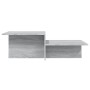 Mesa de centro madera contrachapada gris Sonoma 111,5x50x33 cm