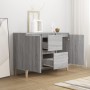 Aparador de madera de ingeniería gris Sonoma 101x35x70 cm