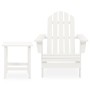 Adirondack chair with ottoman and garden table solid white spruce by vidaXL, Garden sets - Ref: Foro24-315919, Price: 77,48 €...