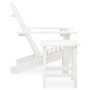 Adirondack chair with ottoman and garden table solid white spruce by vidaXL, Garden sets - Ref: Foro24-315919, Price: 77,48 €...