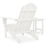 Adirondack chair with ottoman and garden table solid white spruce by vidaXL, Garden sets - Ref: Foro24-315919, Price: 77,48 €...