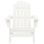 Adirondack chair with ottoman and garden table solid white spruce by vidaXL, Garden sets - Ref: Foro24-315919, Price: 77,48 €...
