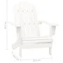 Adirondack-Stuhl mit Ottomane und Gartentisch aus massiver Weißfichte von vidaXL, Gartensets - Ref: Foro24-315919, Preis: 76,...