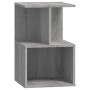 Mesitas noche 2 uds madera contrachapada gris Sonoma 35x35x55cm